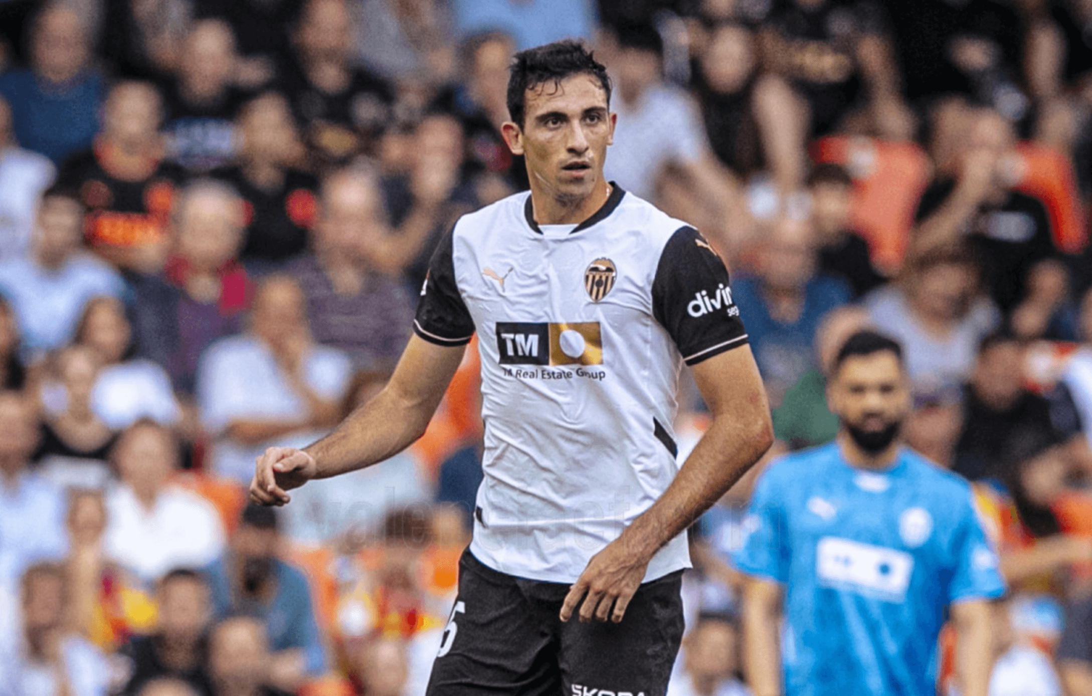 César Tárrega, ante el Girona FC (Foto: Valencia CF).