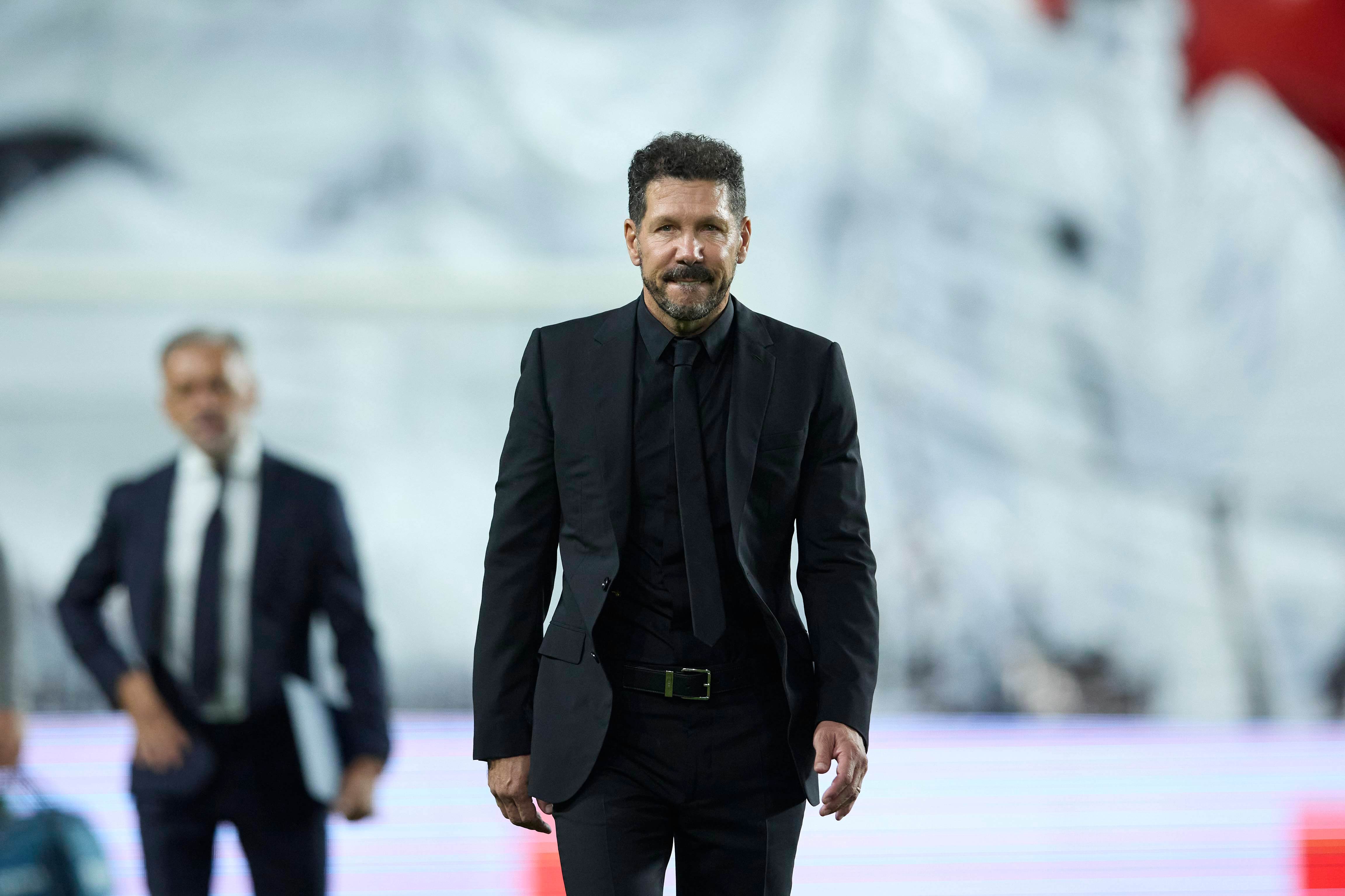 Simeone, en el Rayo-Atlético de Madrid (FOTO: Cordón Press).