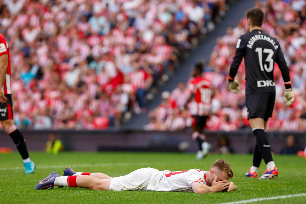 Peque, en el Athletic-Sevilla (Foto: EFE).