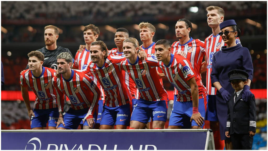 Once del Atlético de Madrid ante el Real MAdrid 