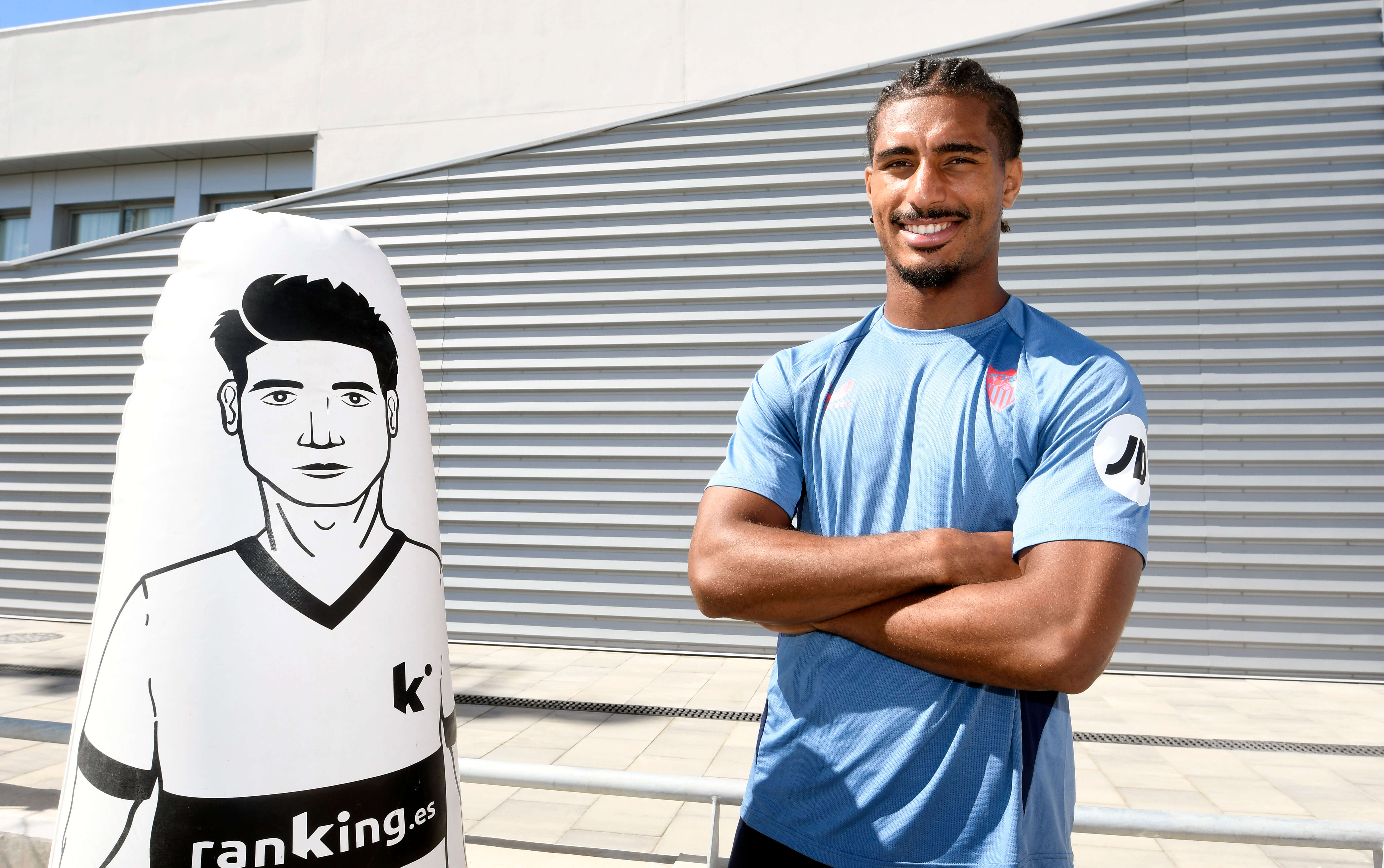 Loïc Badé, en su entrevista con ElDesmarque (Foto: Kiko Hurtado).