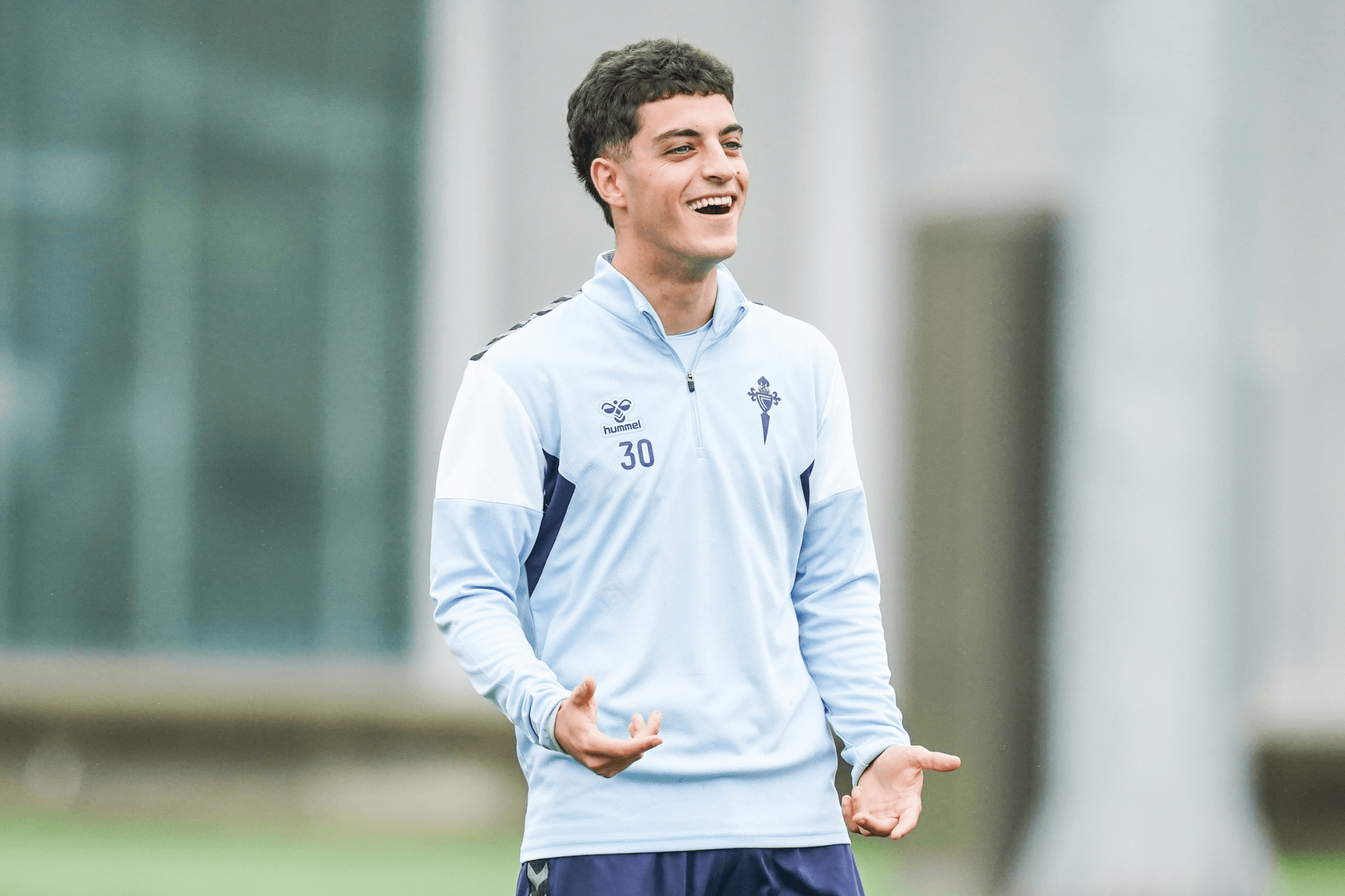 Hugo Álvarez en Afouteza (Foto: RC Celta).