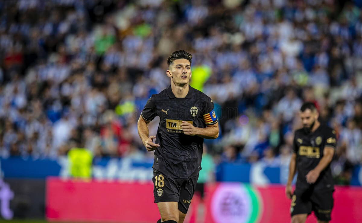 Pepelu, ante el CD Leganés (Foto: Valencia CF).