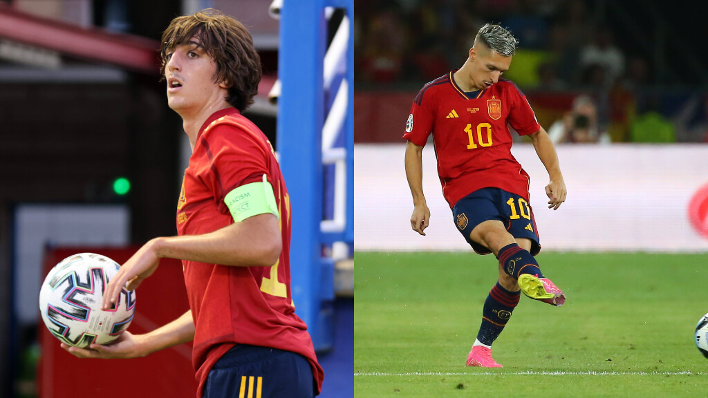 Bryan Gil y Bryan Zaragoza con la Selección (Montaje: Cordon Press)