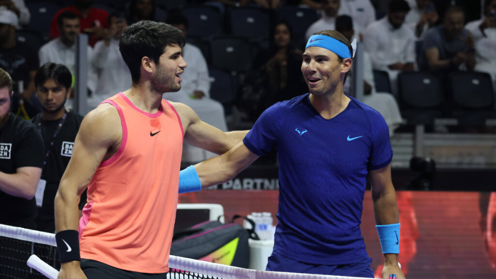 Carlos Alcaraz y Rafa Nadal (Fuente: Cordon Press)