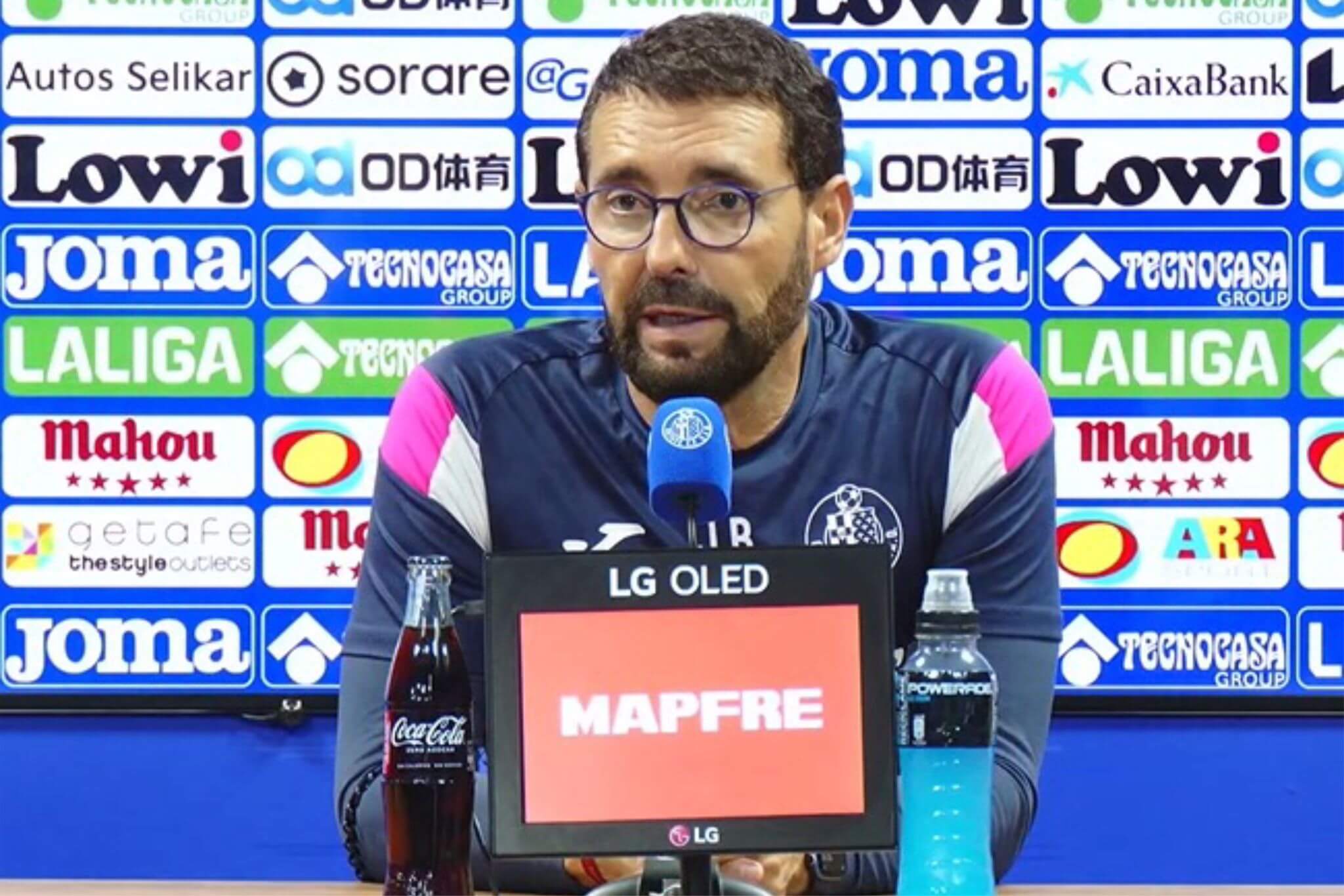 José Bordalás, en rueda de prensa.