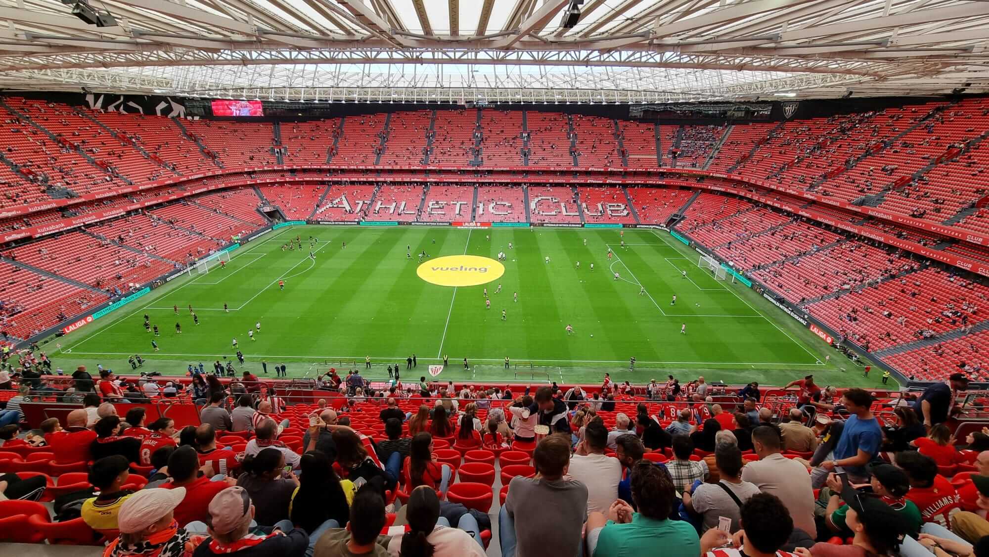 San Mamés acoge el calentamiento de Athletic y Espanyol (Foto: El Desmarque).