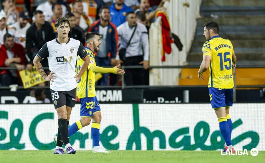 Ro Abajas, ante la UD Las Palmas (Foto: LALIGA).