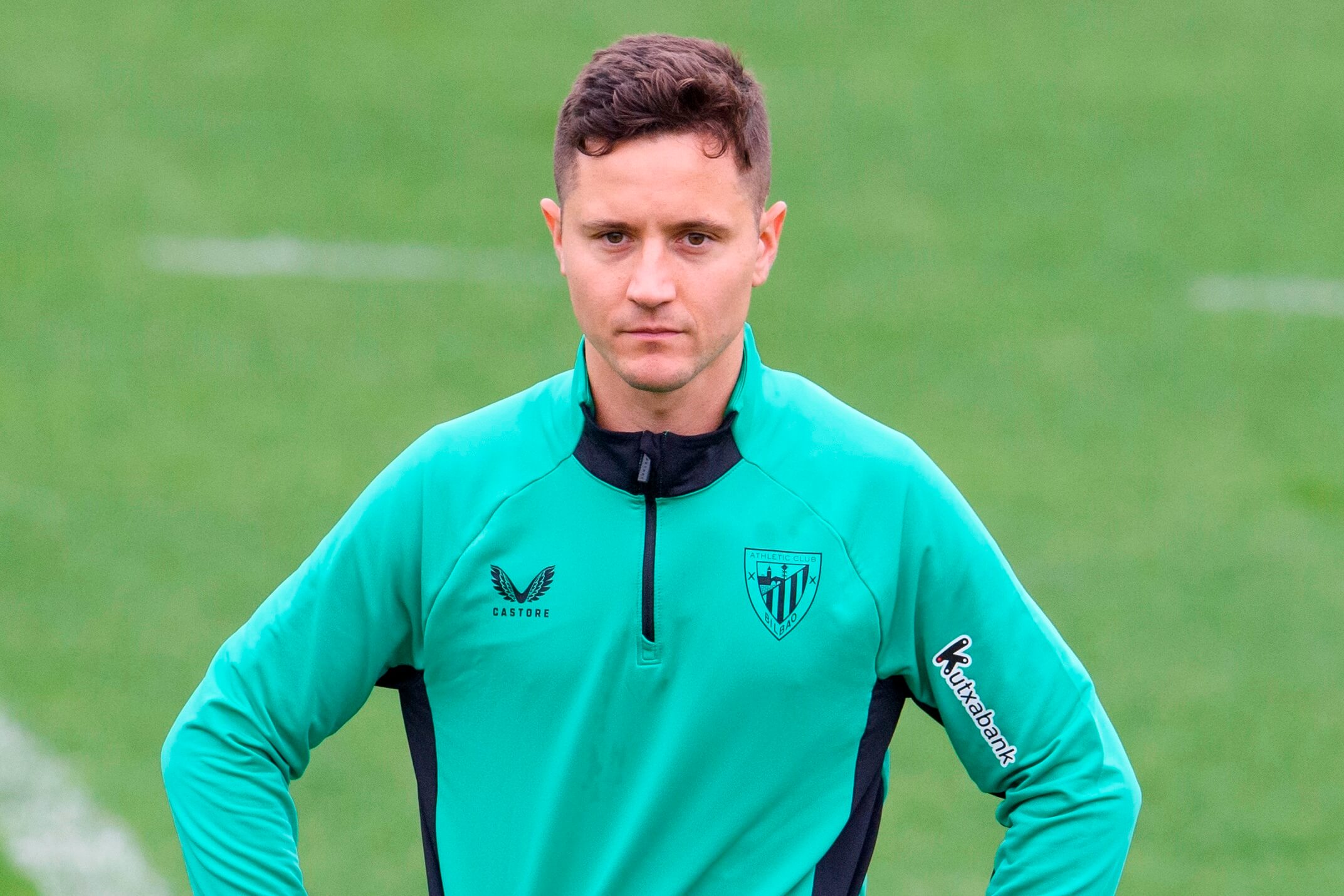 Ander Herrera atiende órdenes entrenando en Lezama (Foto: Athletic Club).