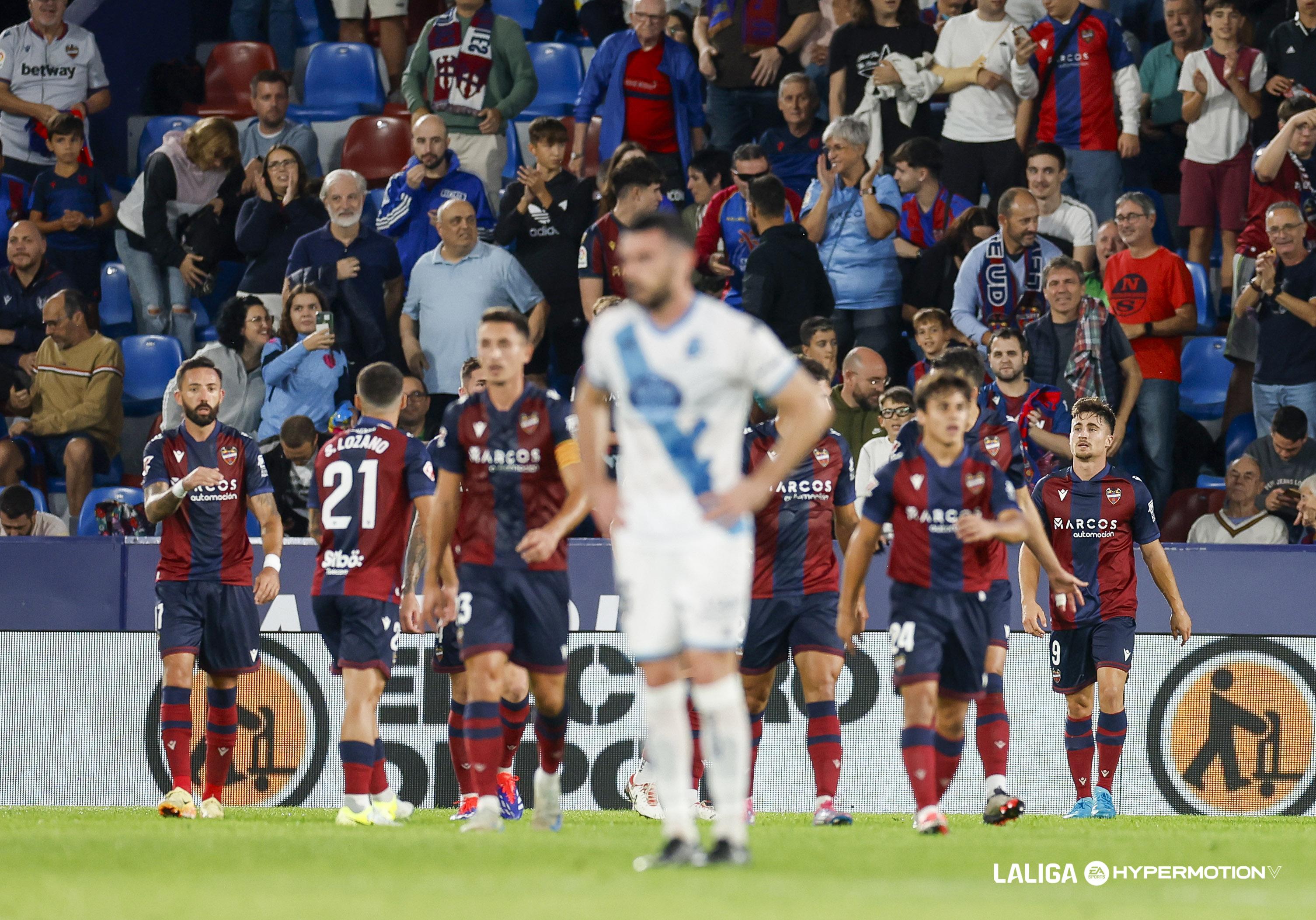 Gol del Levante ante el Dépor (Foto: LALIGA).