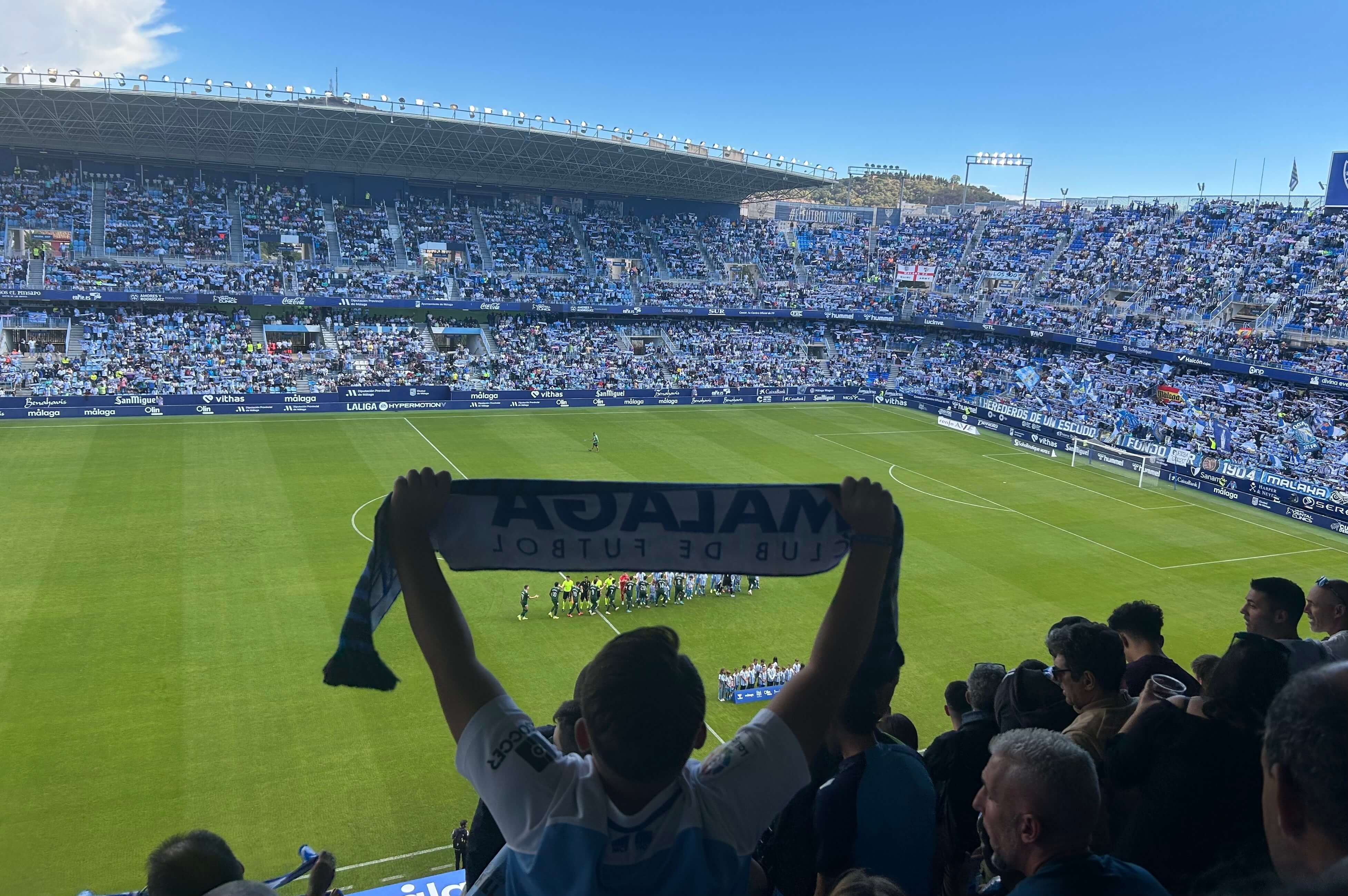 Así luce La Rosaleda en el Málaga-Eibar de la jornada 12. (Foto: A. Fuentes)