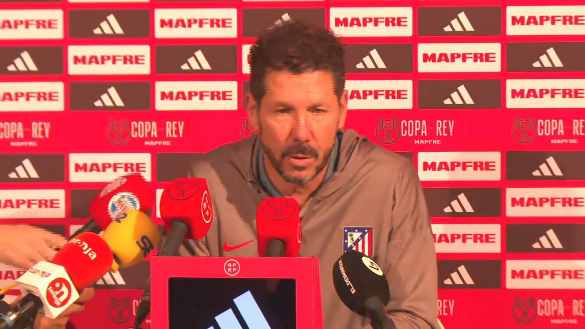 Simeone, en rueda de prensa tras el partido frente al Vic