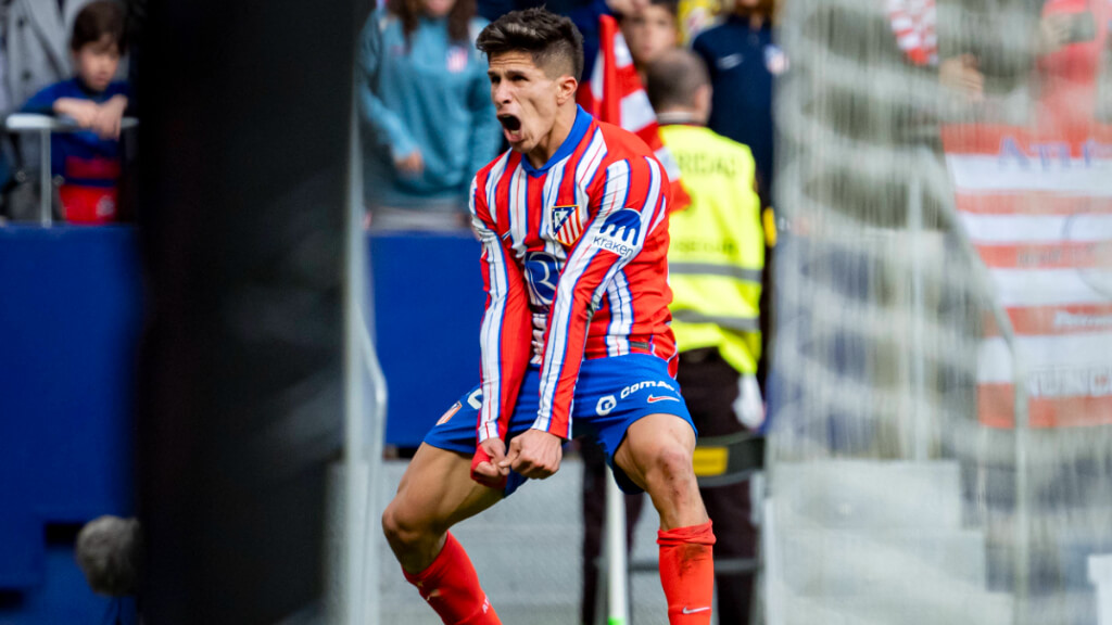 El protagonista, con todas las letras, Giuliano Simeone en el partido del Atlético de Madrid contr