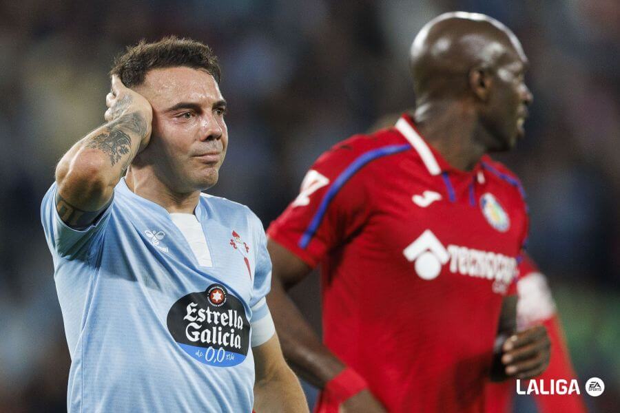 Aspas, en el Celta-Getafe (Foto: LaLiga).