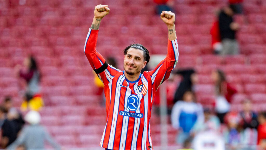 José María Giménez durante un partido con el Atlético de Madrid (Cordon Press)