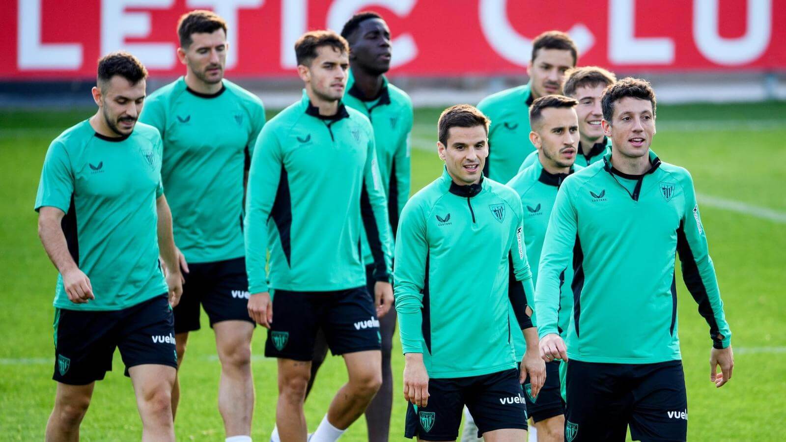 La plantilla de Ernesto Valverde entrenando en Lezama (Foto: Athletic Club).