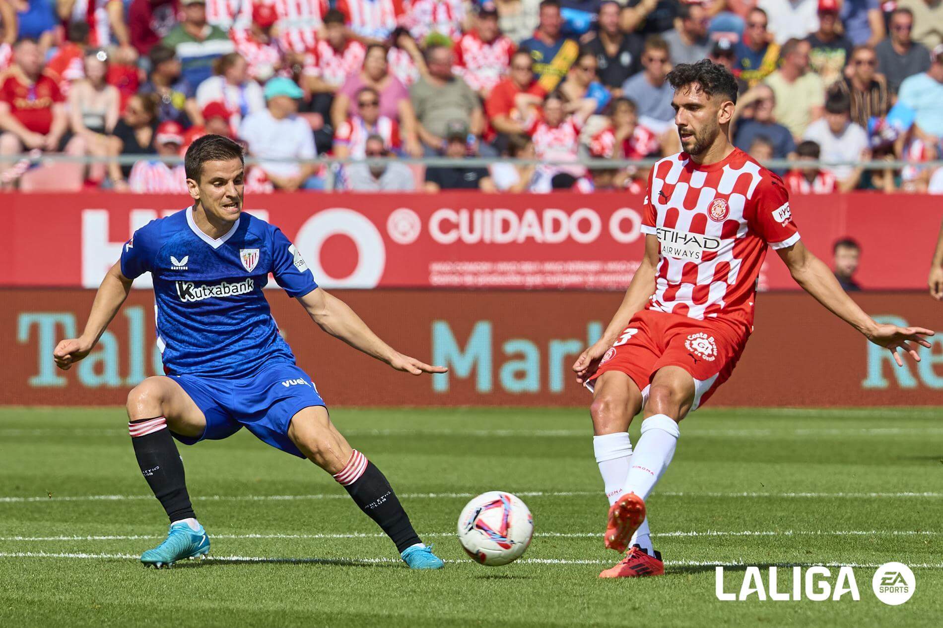 Iván Martín, en el Girona - Athletic de Montilivi (Foto: LALIGA).