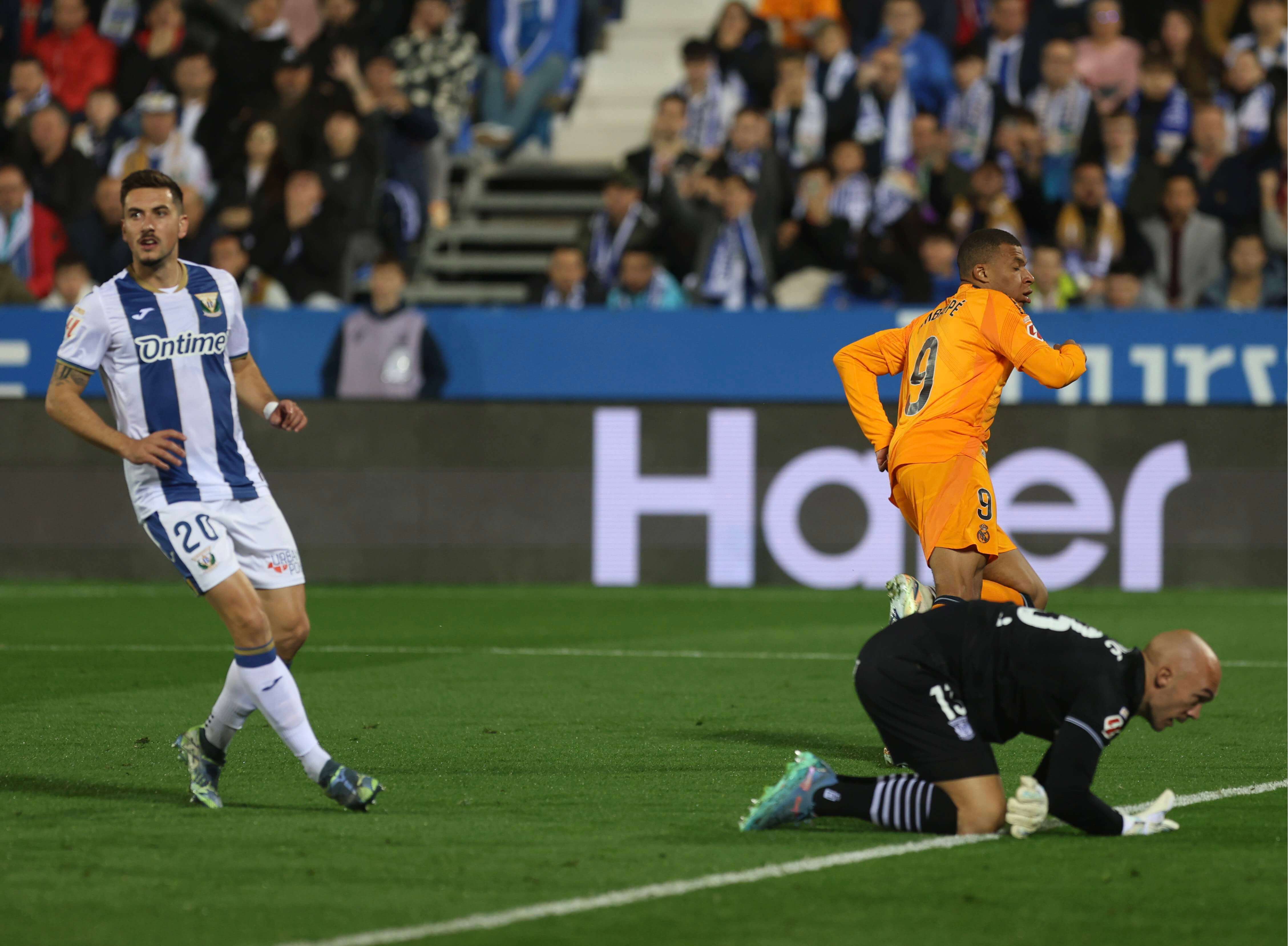 Kylian Mbappé en el gol ante el Leganés (Cordon Press)