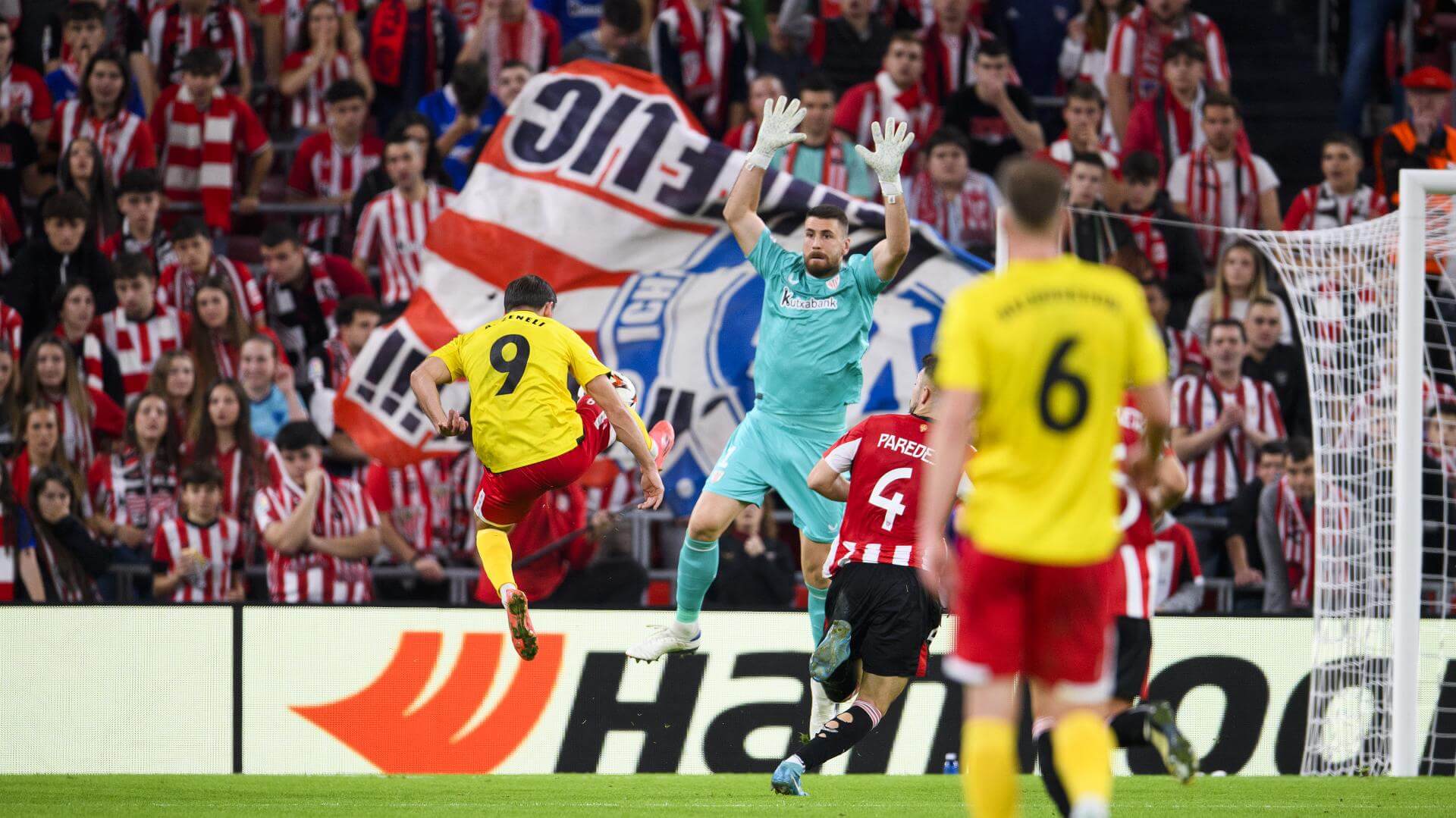 Unai Simón se hace grande ante el IF Elfsborg en San Mamés (Foto: Athletic Club).