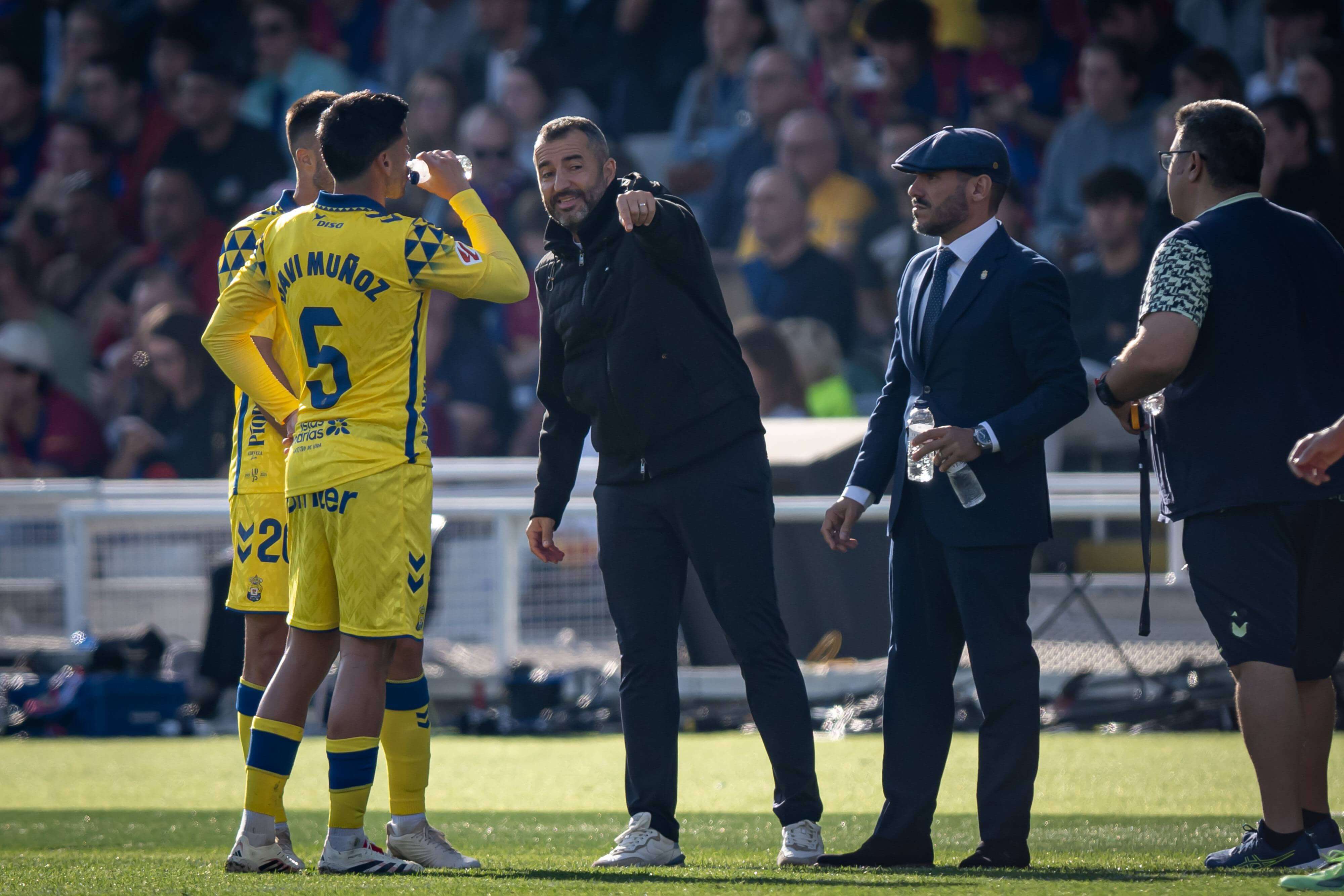 Diego Martínez, durante el Barcelona-Las Palmas (Foto: Cordon Press).