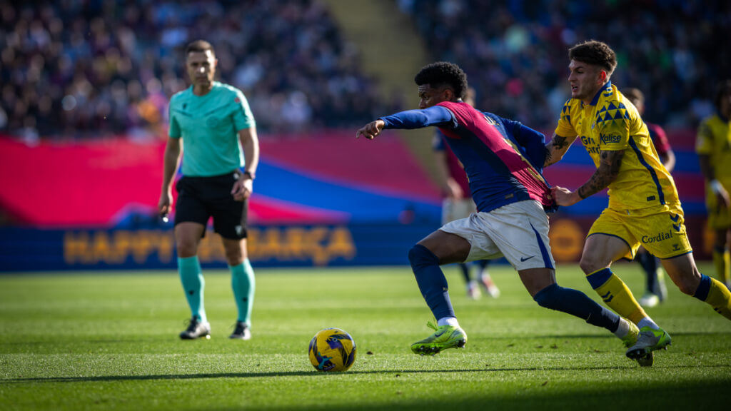 Balde en el partido contra Las Palmas (redes sociales)