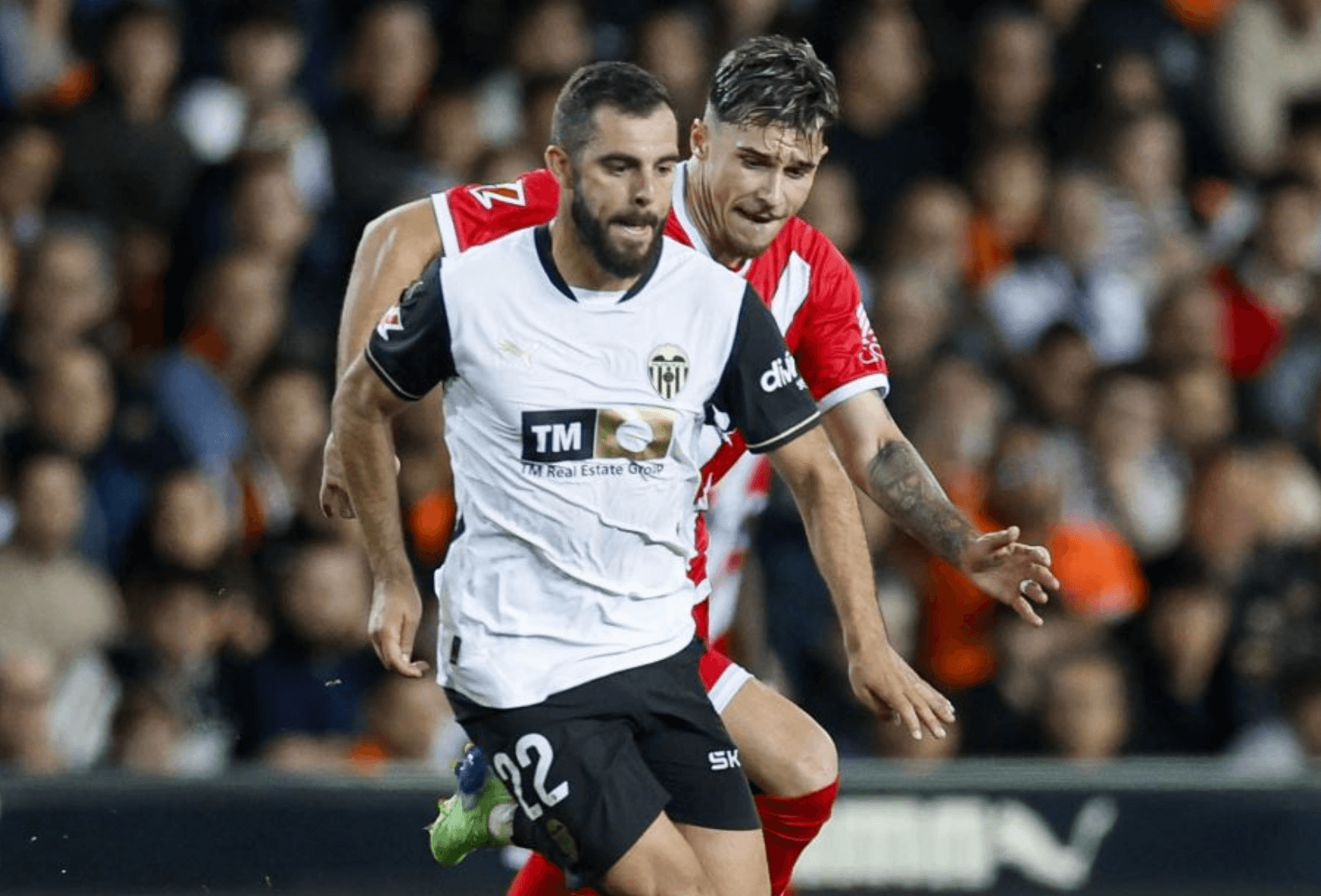 Luis Rioja, ante el Rayo Vallecano (Foto: LALIGA).