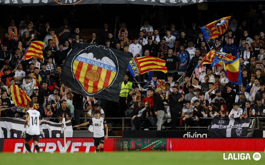 Mestalla, ante el Rayo Vallecano (Foto: LALIGA).