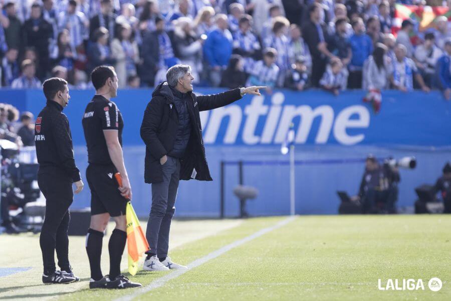 Imanol Alguacil en el Leganés-Real Sociedad (Foto: LaLiga).