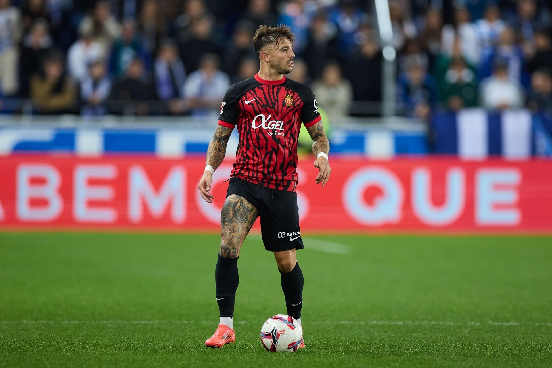 Pablo Maffeo, en un partido del Mallorca (Foto: Europa Press).