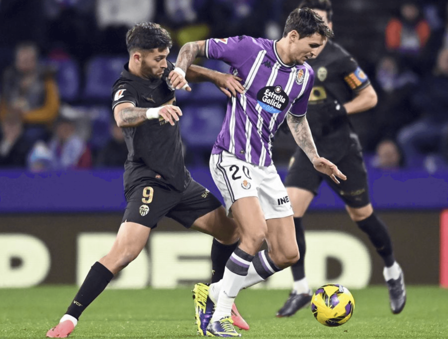 Hugo Duro, ante el Real Valladolid (Foto: LALIGA).