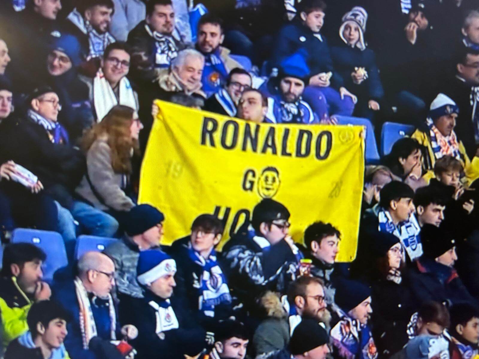 Protesta contra Ronaldo