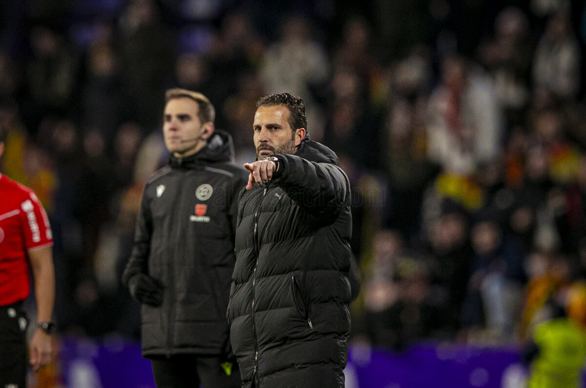 Rubén Baraja, ante el Real Valladolid (Foto: Valencia CF).