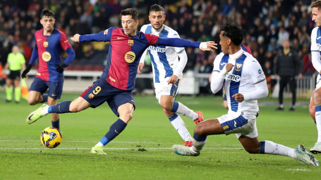 Robert Lewandowski, durante el Barcelona-Leganés (foto: Cordon Press)