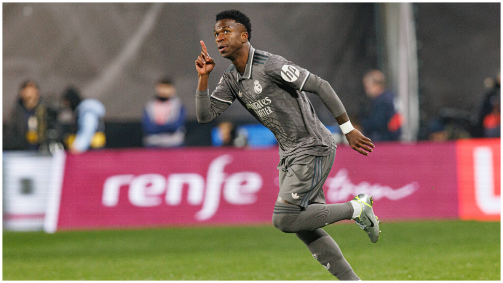 Vinicius, durante el Rayo-Real Madrid (foto: Cordon Press).