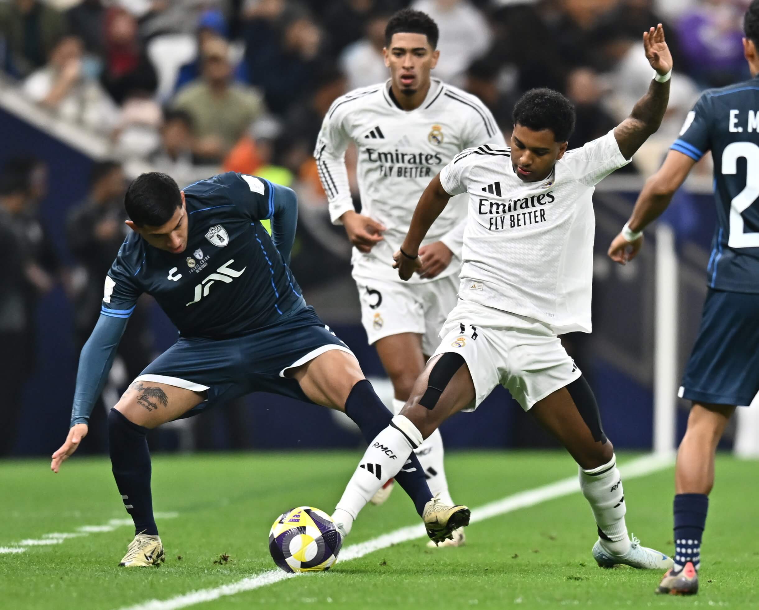 Bryan Gonzalez y Rodrygo, en la final de la Copa Intercontinental (EFE)