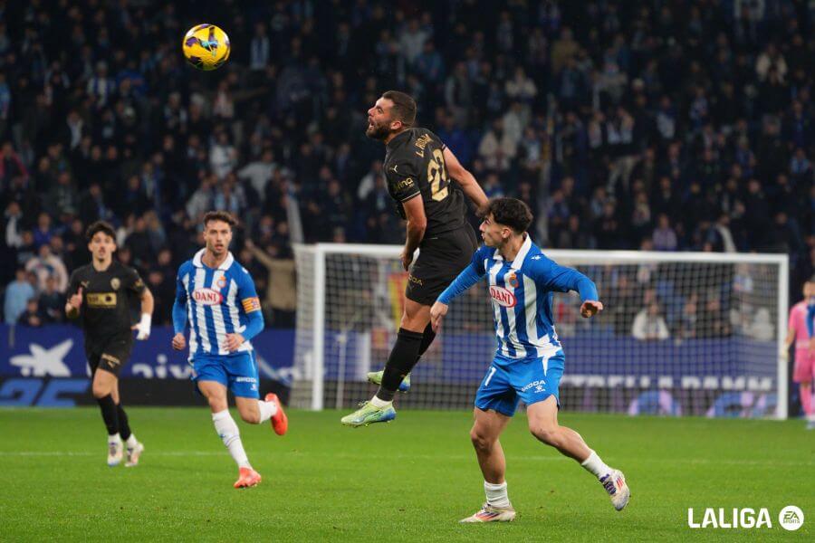 Luis Rioja, ante el RCD Espanyol (Foto: LALIGA).