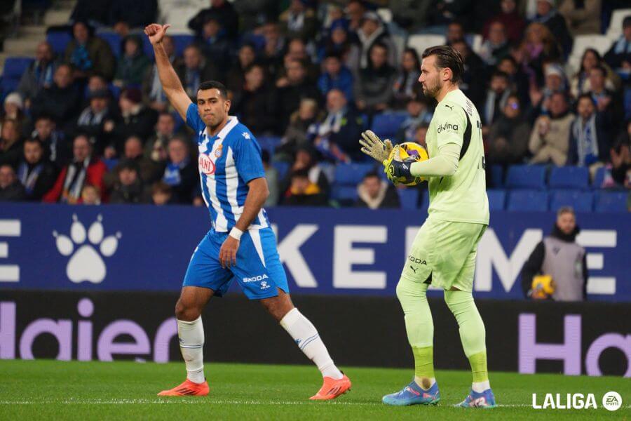 Stole Dimitrievski, ante el RCD Espanyol (Foto: LALIGA).