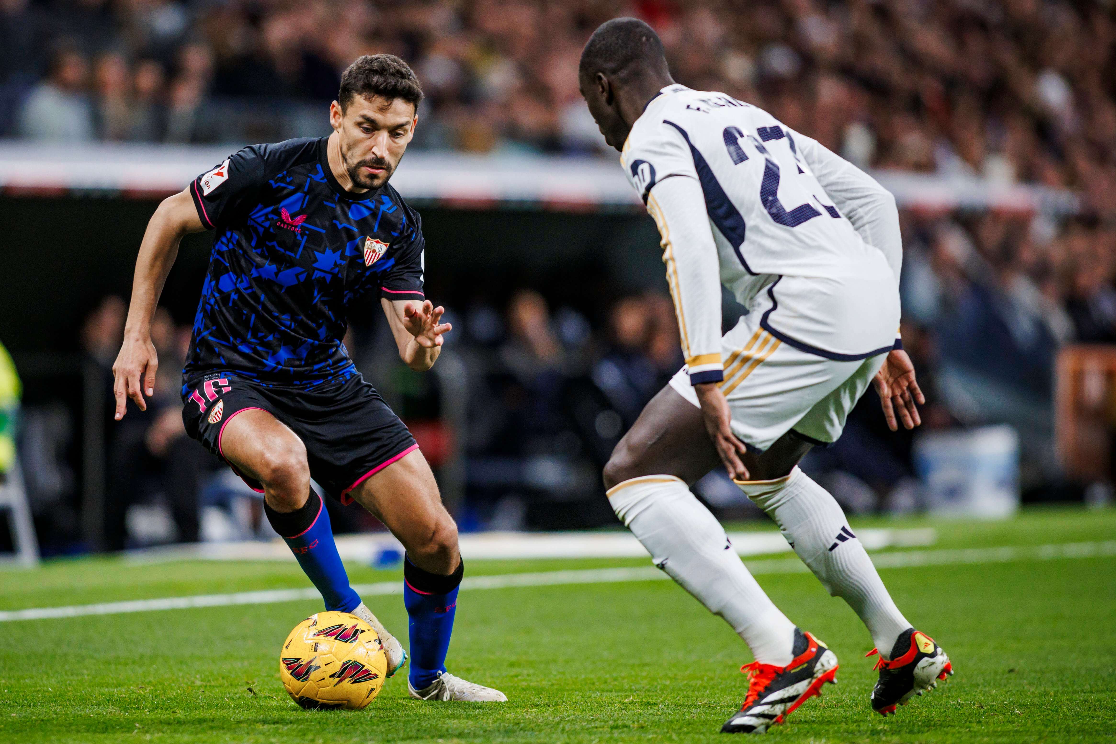 Jesús Navas, en su último partido en el Santiago Bernabéu (Foto: Cordon Press).