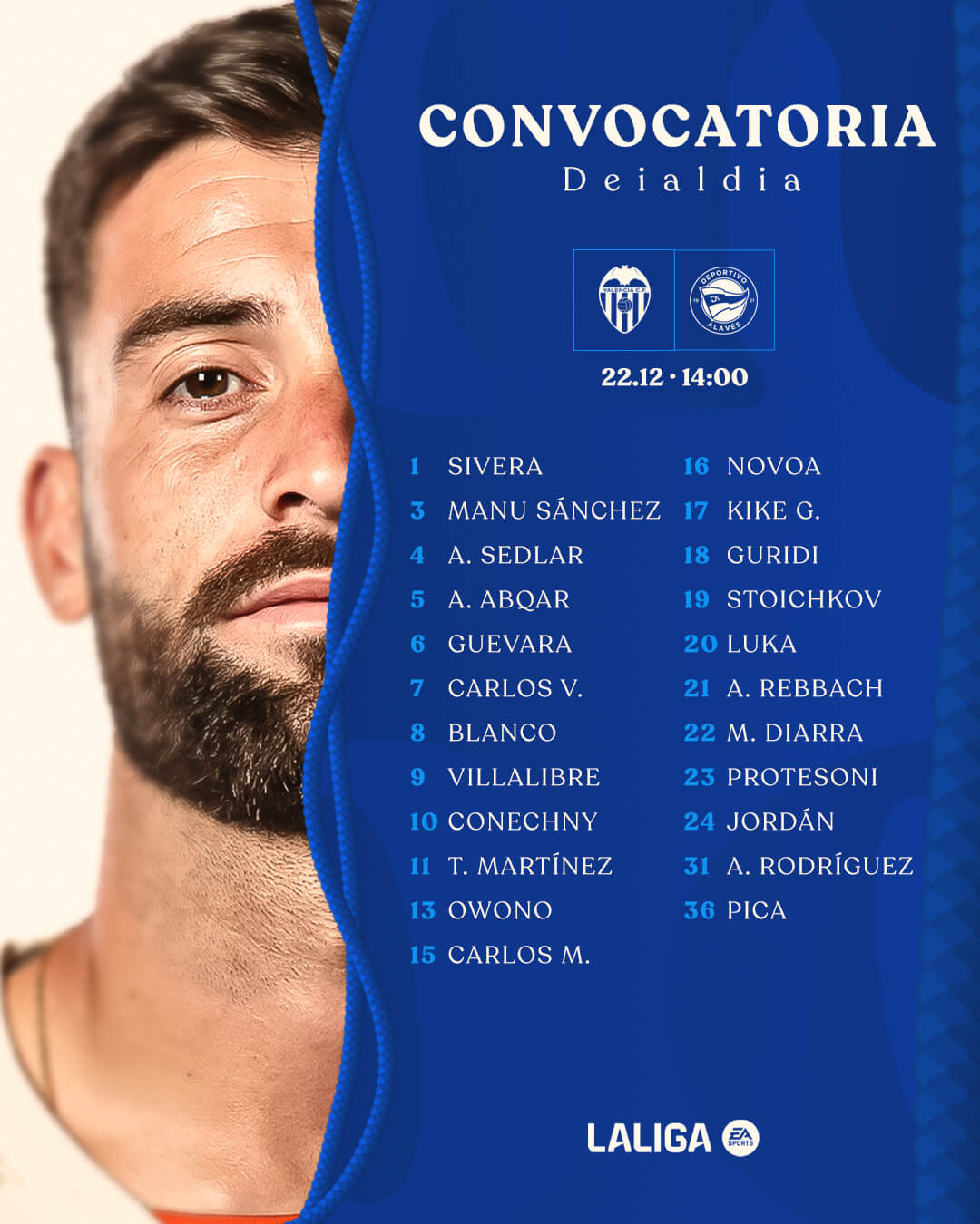 Convocatoria del Alavés