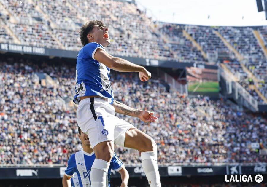 Gol de Carlos Martín (Foto: LALIGA).