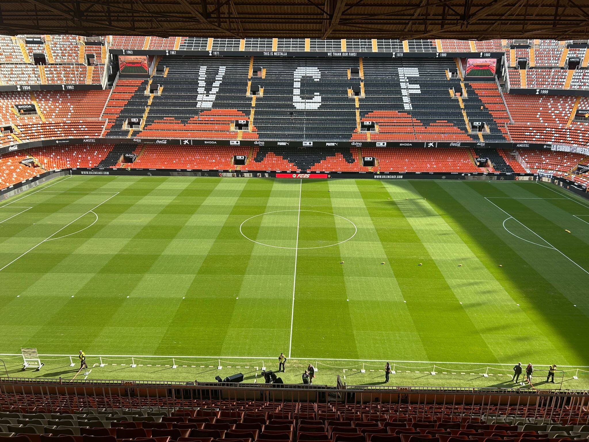 Todo listo en Mestalla