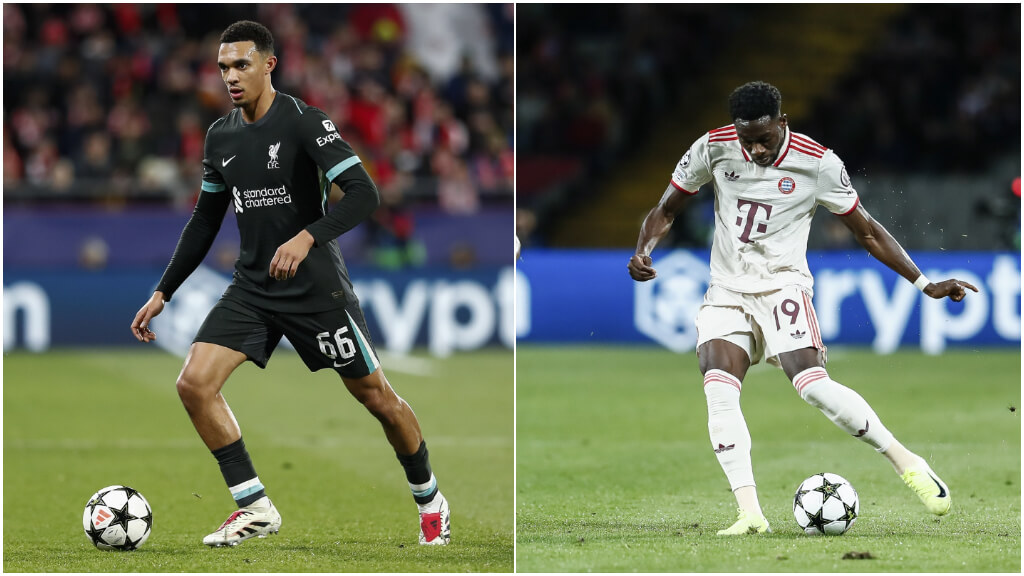 Fotomontaje de Trent Alexander-Arnold y Alphonso Davies (Europa Press)