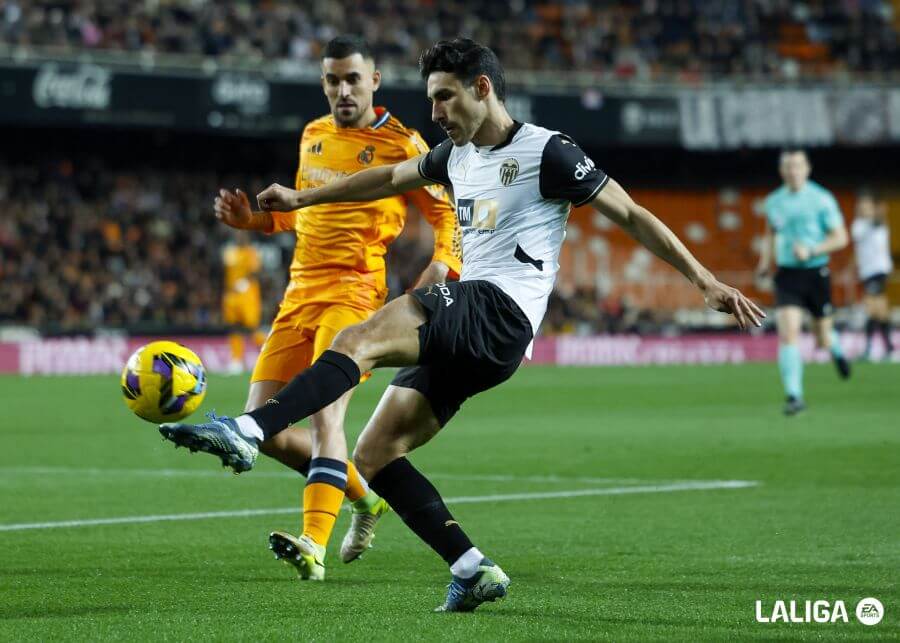 André Almeida, ante el Real Madrid (Foto: LALIGA).