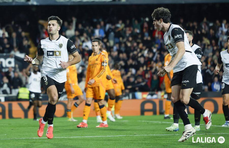 Gol de Hugo Duro al Real Madrid (Foto: LALIGA).