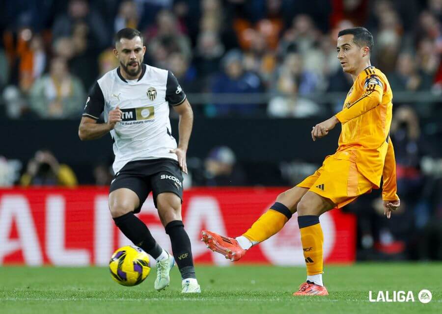 Luis Rioja, ante el Real Madrid (Foto: LALIGA).