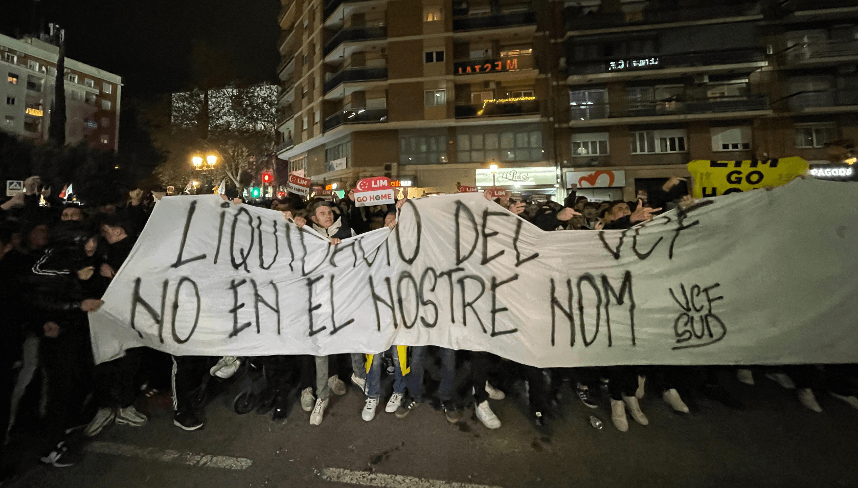 Protestas el día del Real Madrid