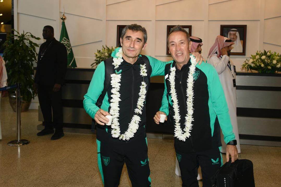 Ernesto Valverde listo en Arabia Saudí para la Supercopa (Foto: Athletic Club).