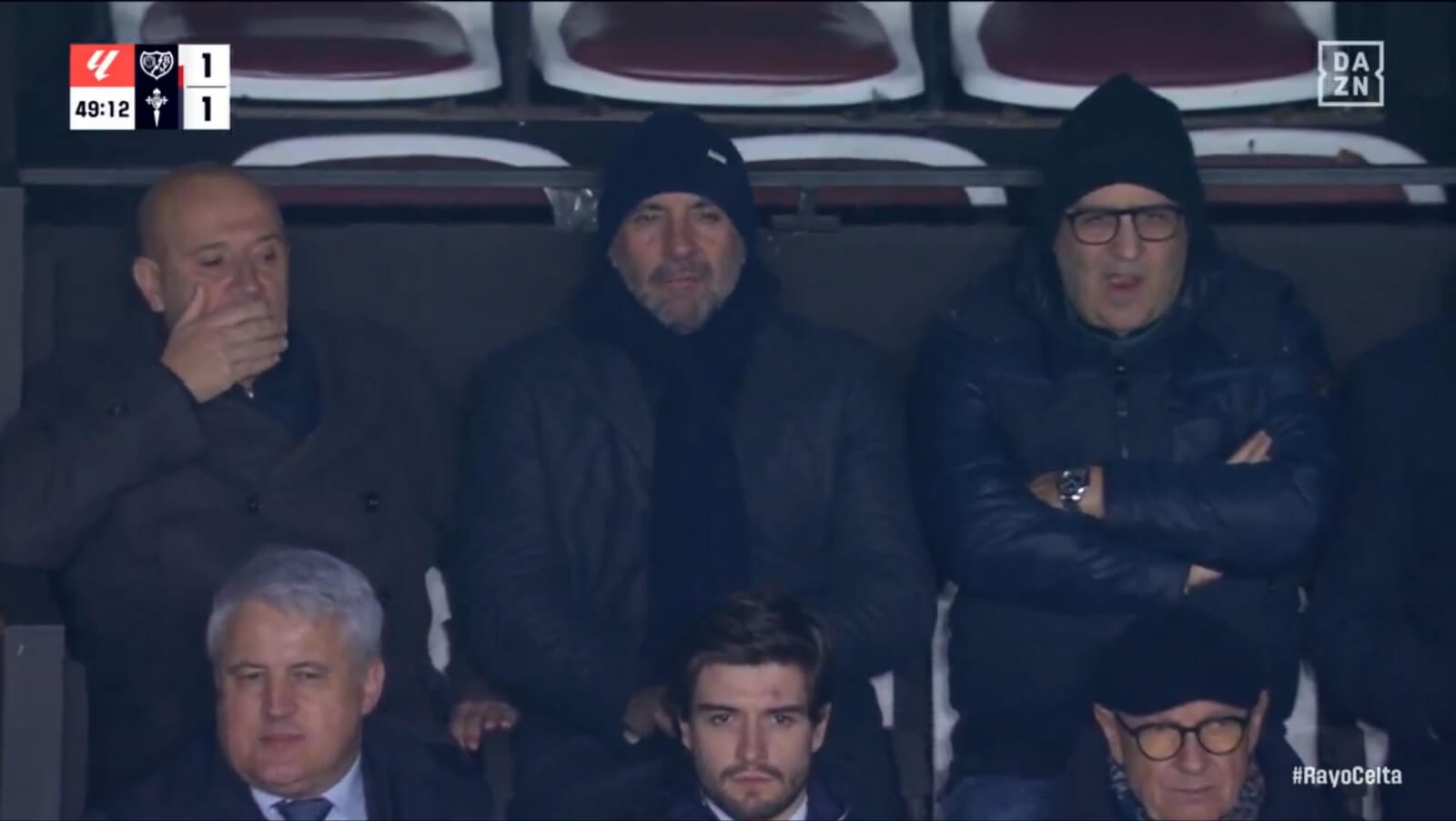 Monchi, presente en Vallecas durante el Rayo Vallecano - Celta de Vigo.