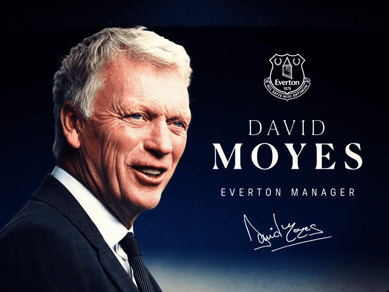 David Moyes, nuevo entrenador del Everton (Foto: X).