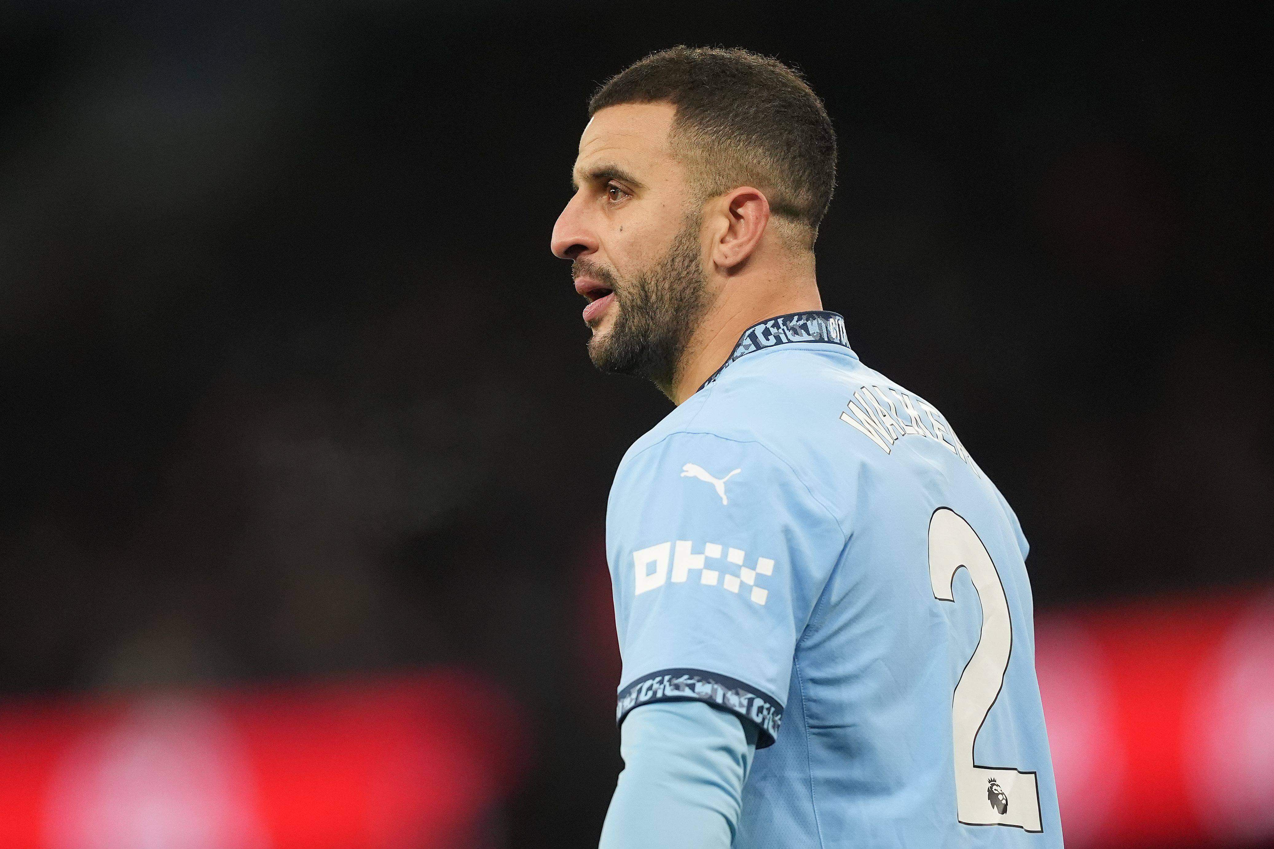 Kyle Walker, en un partido con el Manchester City (Foto: Cordon Press).